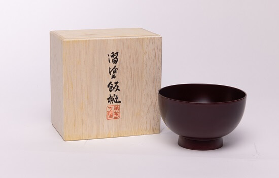 漆器-溜塗飯碗