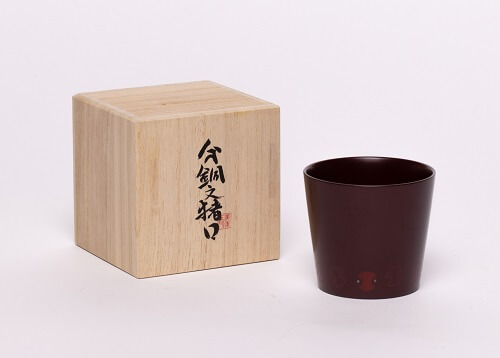 漆器-分銅紋猪口
